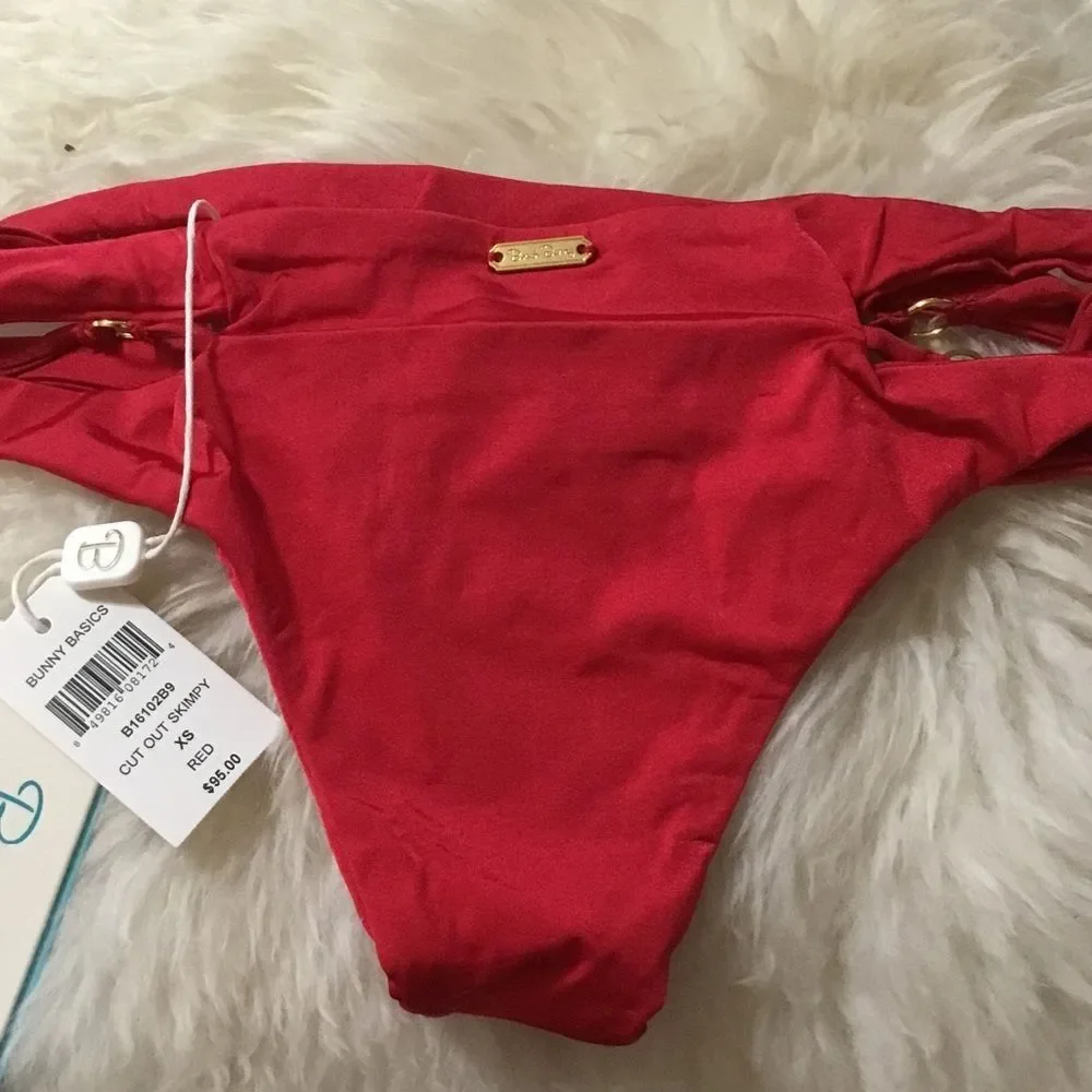 Beach Bunny Basics Cut Out Skimpy Bikini Bottom nwt - Picture 7 of 7